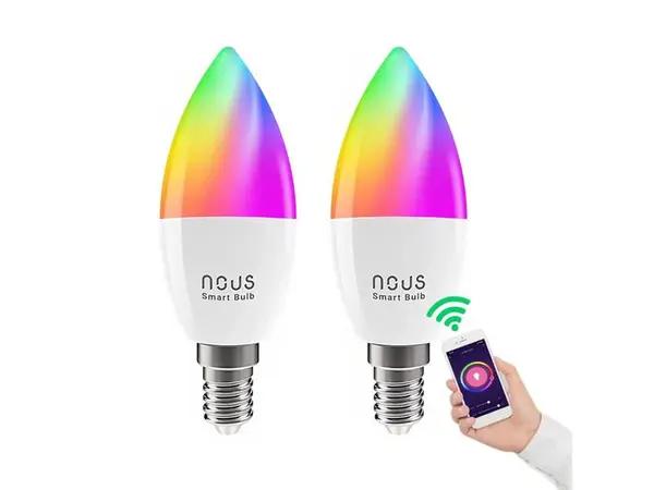 Smart LED žárovka E14 4,5W RGB NOUS P4/2pack WiFi Tuya sada 2ks