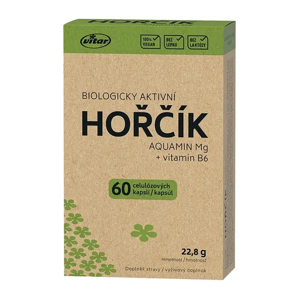 VITAR Origin Hořčík Aquamin 60 kapslí