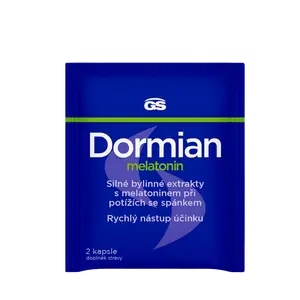 GS Dormian melatonin, 2 kapsle
