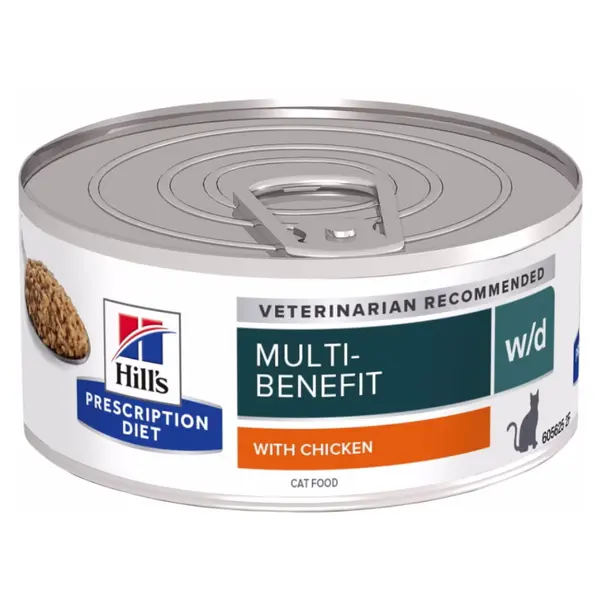 HILL'S Prescription diet w/d konzerva pro kočky 156 g