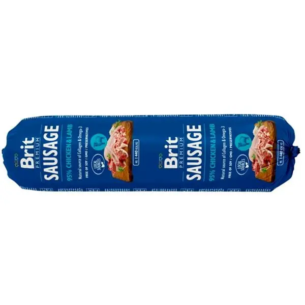 BRIT Premium Sausage Chicken & Lamb salám pro psy 800 g