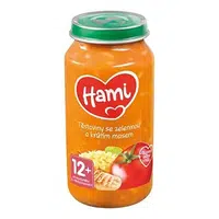 HAMI Masozeleninový příkrm těstoviny s krůtou 250 g