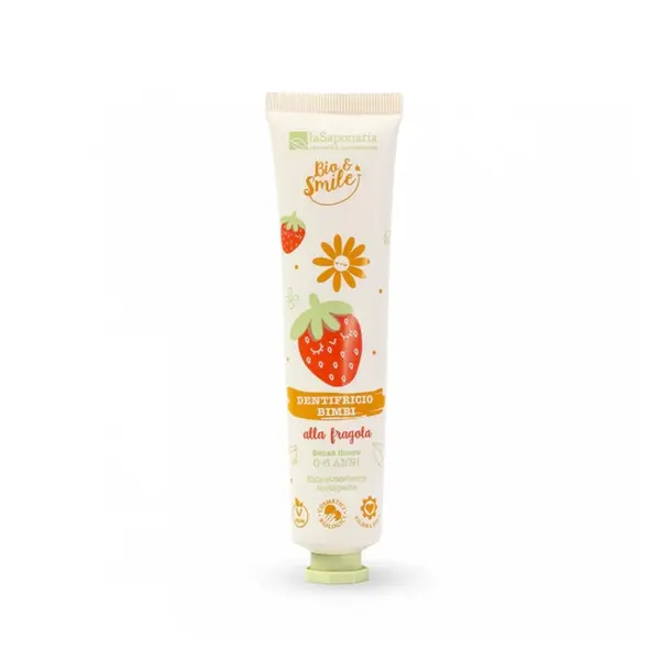LA SAPONARIA Jemná dětská zubní pasta Jahoda BIO 75 ml