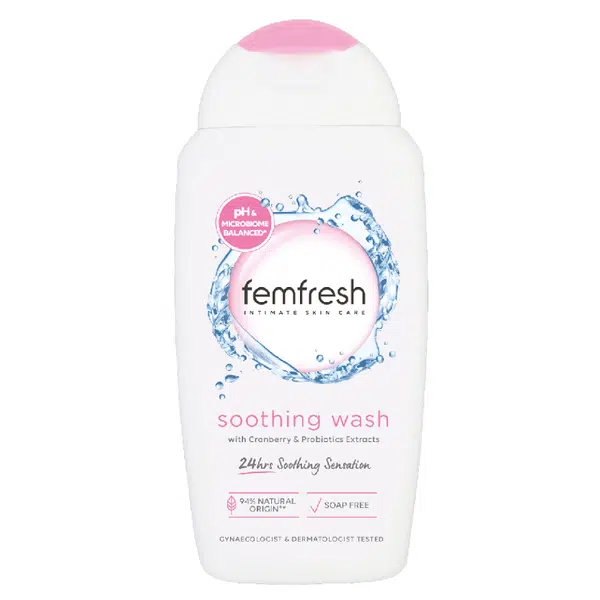 FEMFRESH Intimní mycí emulze Soothing 24h s probiotiky 250 ml
