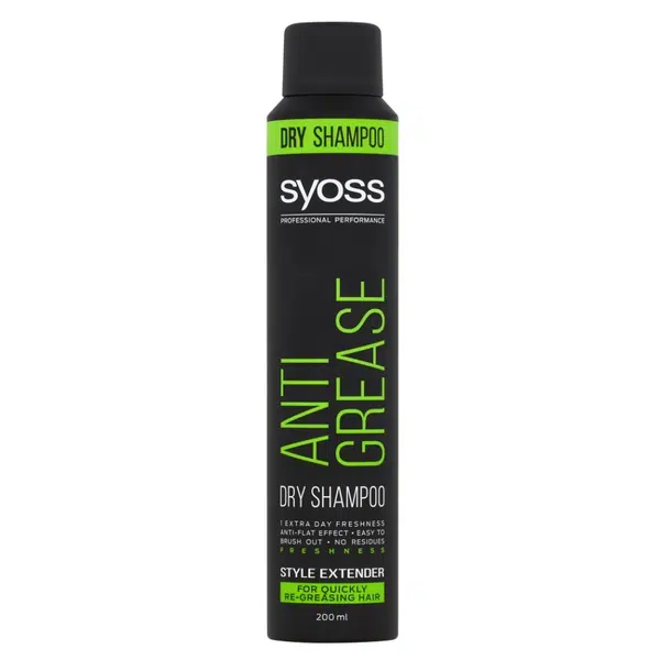 SYOSS Anti Grease Suchý šampon pro rychle se mastící vlasy 200 ml