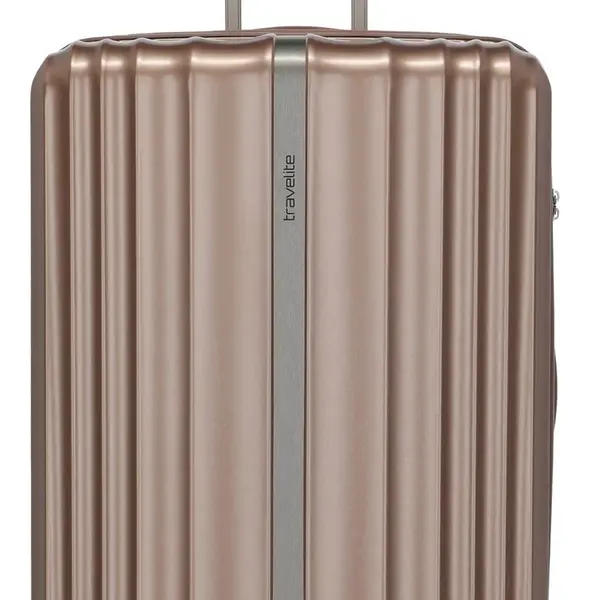 Velký skořepinový kufr na kolečkách Travelite Paros 4w L Cappuccino
