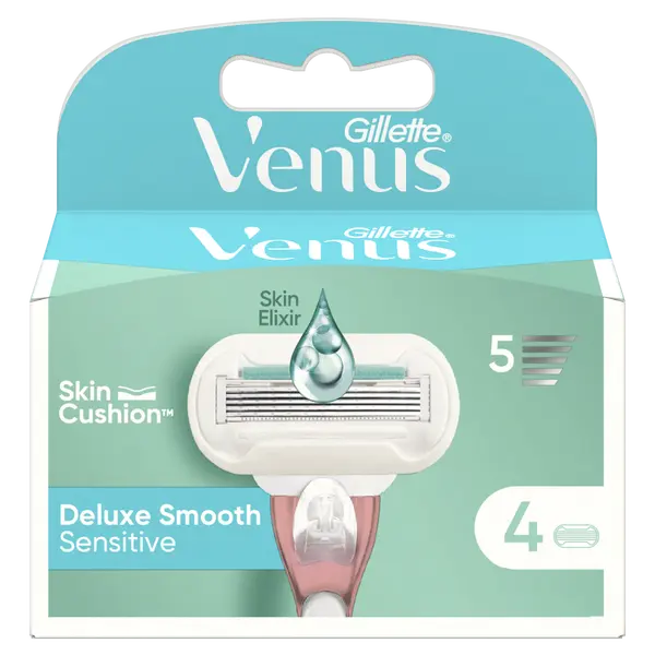 GILLETTE Venus Deluxe Smooth Sensitive Náhradní hlavice 4 kusy