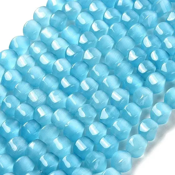 Glass Cat Eye Beads Strands