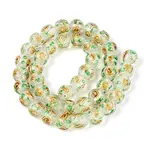 Handmade Foil Lampwork Beads Strands