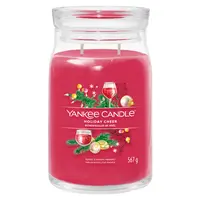 YANKEE CANDLE Signature Vonná svíčka velká 2 knoty Holiday Cheer 567 g