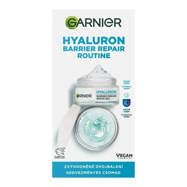 Garnier Hyaluron Barrier Repair Routine denní + noční krém 2x50 ml duopack