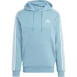 adidas 3-STRIPES HOODIE Pánská mikina, světle modrá, velikost