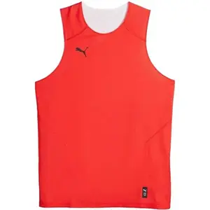 Puma HOOPS TEAM REVERSE PRACTICE JERSEY Pánský basketballový dres, červená, velikost