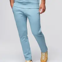 Ombre Men's sweatpants with unlined leg - light blue
