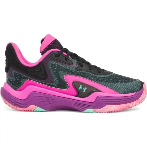 Under Armour SPAWN 7 Unisex basketbalové boty, černá, velikost 42.5