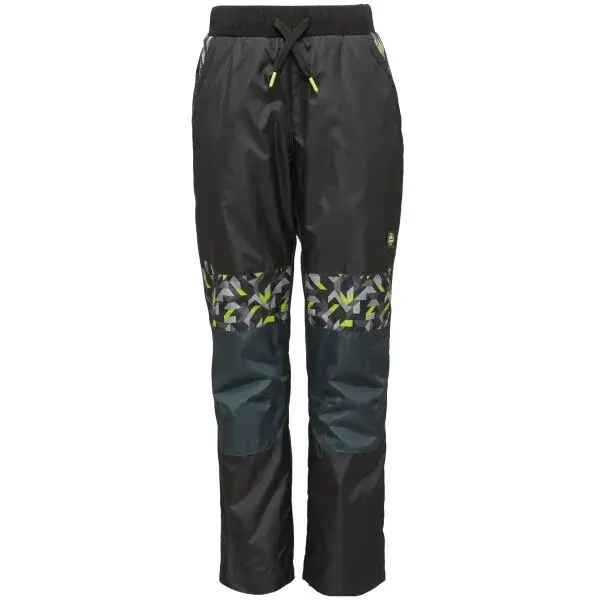 Lewro DORJI Dětské zateplené kalhoty, černá, velikost 116-122