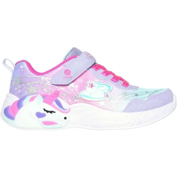 Skechers UNICORN Dívčí vycházková obuv, fialová, velikost