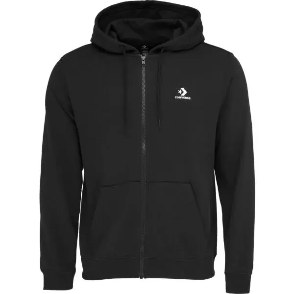 Converse STANDARD FIT  STAR CHEV EMB Pánská mikina, černá, velikost