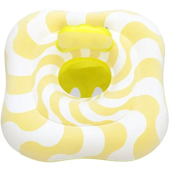 Bestway WAVY SQUARE Nafukovací kruh, žlutá, velikost