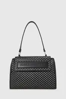 Kožená kabelka Karl Lagerfeld černá barva, A4W30086