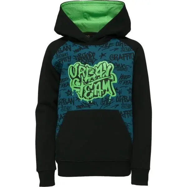 Lewro BEREL Chlapecká mikina, černá, velikost 140-146