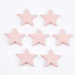 Painted Natural Wood Beads