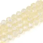 Transparent Crackle Glass Beads Strands