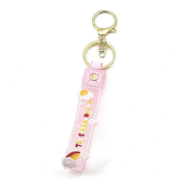 Cloud PVC Rope Keychains