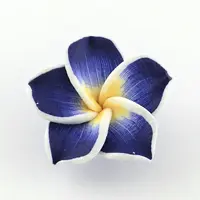 Handmade Polymer Clay 3D Flower Plumeria Beads