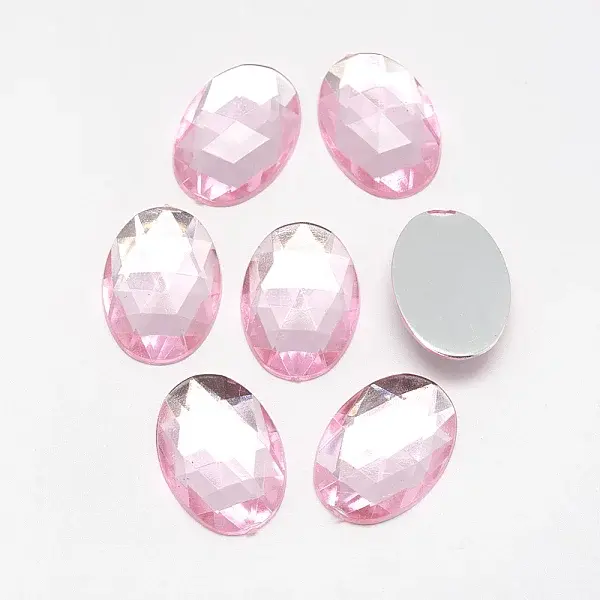 Acrylic Rhinestone Flat Back Cabochons