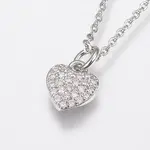 Brass Cubic Zirconia Pendant Necklaces