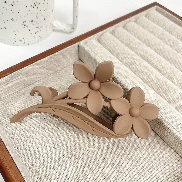 Flower Plastic Large Claw Hair Clips