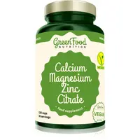 GreenFood Nutrition Calcium & Magnesium & Zinc Citrate kapsle pro podporu zdraví kostí, kloubů a zubů 120 cps