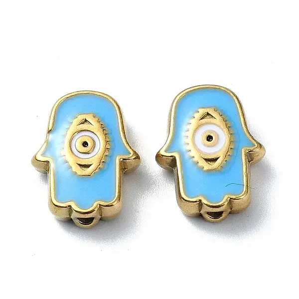 Ion Plating(IP) 304 Stainless Steel Enamel Beads