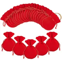 50Pcs Gourd Velvet Drawstring Bags