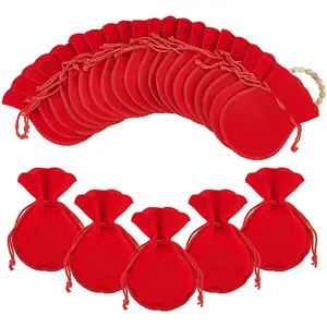 50Pcs Gourd Velvet Drawstring Bags