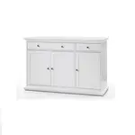 Komoda 3d3z, dtd fóliovaná / mdf lakovaná, bílá, paris