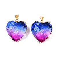 Light Gold Brass Glass Pendants