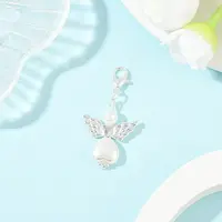 Plastic Pearl Heart Angel Pendant Decorations
