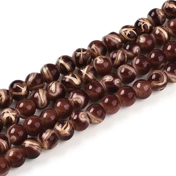 Baking Painted Glass Beads Strands