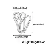 S925 Silver Heart Crown Cross Moon Nose Clip Fashion Jewelry