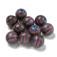 Printed Wooden Beads