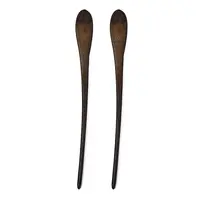Vintage Schima Wood Hair Sticks Findings