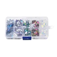 100Pcs 10 Colors Glass Pendants