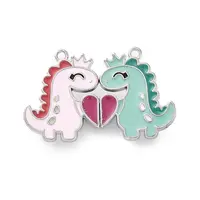 Alloy Enamel Split Pendants