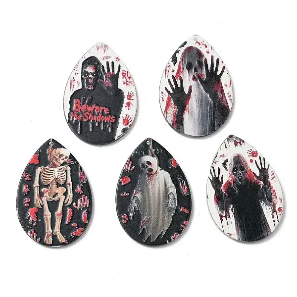 Halloween Printed Acrylic Pendants