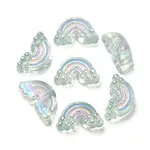 UV Plating Rainbow Iridescent Acrylic Enamel Beads
