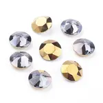 Pointed Back & Back Plated Glass Rhinestone Cabochons