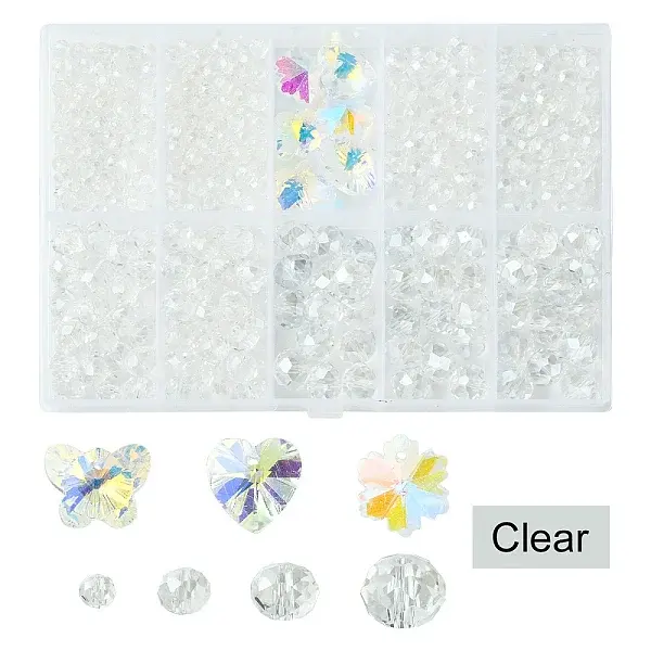 DIY Glass Beads & Charms Jewelry Making Finding Kit