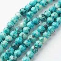 Natural Ocean White Jade Bead Strands